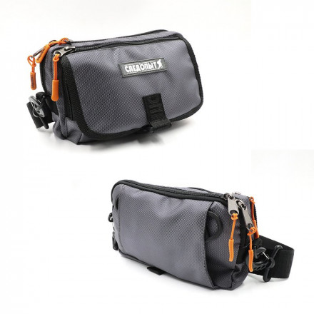 Сумка рыболовная СЛЕДОПЫТ Street Fishing MultiLock S-Pouch, 13,5х22х8 см, цв. серый/20/