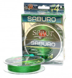 Леска плетеная SPRUT Saburo Soft Ultimate X 4 Dark Green 0.20 140м