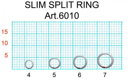 Кольцо заводное FISH SEASON Slim 4мм 2.4кг 20шт 6010-04F
