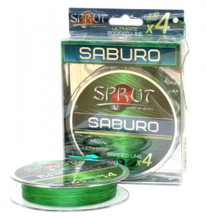 Леска плетеная SPRUT Saburo Soft Ultimate X 4 Dark Green 0.25 95м