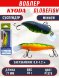 Воблер KYODA Globefish Minnow-77SP, длина 7,7 см, вес 10.0 гр цвет P1278, заглубление 0,8-1,2 м