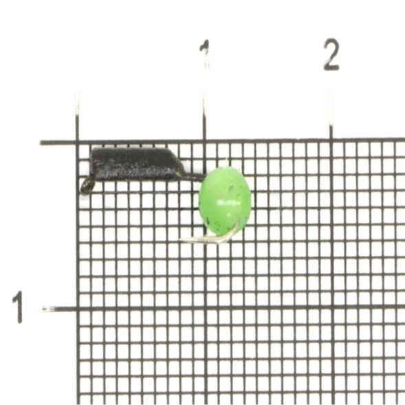 Мормышка вольфрамовая True Weight цена за 1 шт Гвоздешарик гв. d2.5 кош. глаз зеленый