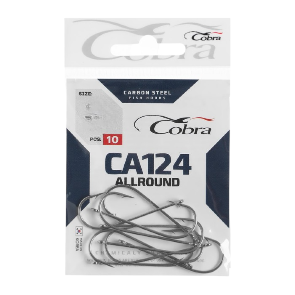 Крючки Cobra ROUND сер. CA124 разм. 010 10шт