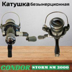 Катушка Condor STORM SM 3000, 6 подшипн., задний фрикцион