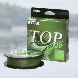 Шнур Ryobi TOP PE4X-120M 0.3/d-0.092mm Dark green