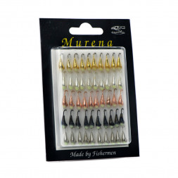 Мормышка особая уралка с ушком диам.4/1 с фосфор пяткой набор уп.50шт