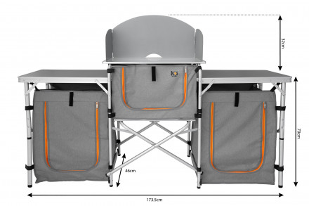 Кухня походная KYODA, модель XD-01, кухня + 2 тумбы