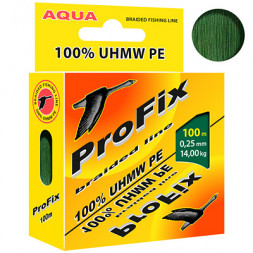 Шнур Aqua ProFix  100м 0,25мм темно-зеленый