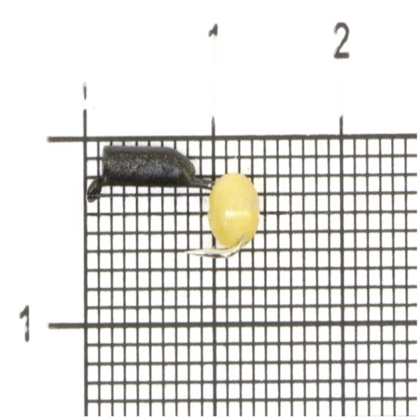 Мормышка вольфрамовая True Weight цена за 1 шт Гвоздешарик гв. d2 кош. глаз желтый