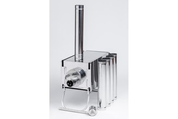 Печь Экономка Инвент малая со стацион. экранами+короб д/камней 330*230*230мм