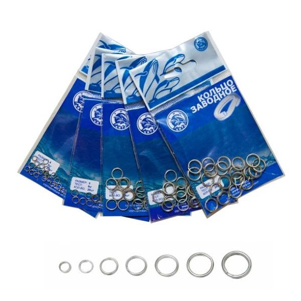 Кольцо Три Кита заводное d. 4 уп.20шт тест 8кг