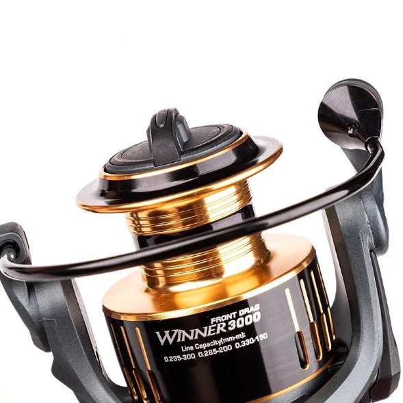 Катушка SIBBEAR Winner 1000, 7+1 gear ratio 6.2:1 цвет - серый; 0.148-135, 0.165-110, 0.181-90