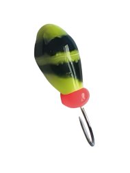 Мормышка вольфрамовая Lumicom Капля с отверстием литая-обмазка 10шт 6,0мм YBL