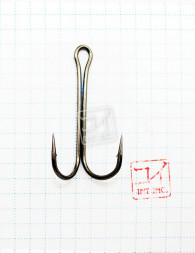 Крючок KOI DOUBLE HOOK, размер 3/0 INT, цвет BN, двойник 10 шт.