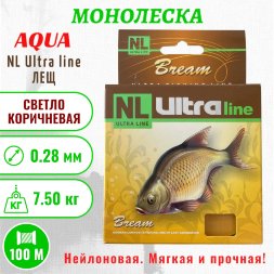 Леска Aqua NL Ultra Bream лещ 0.28 100м