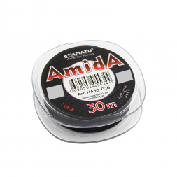 Леска Namazu Amida, L-30 м, d-0,25 мм test-7,00 кг, угольно-черный